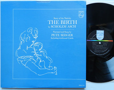 The BIRTH by Scholem Asch narrated and sung by PETE SEEGER 2x Gatefold Book LP