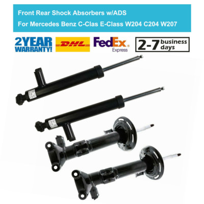 4PCS Rear Front Shock Absorbers For Mercedes C-Class C204 C350 E-Class C207 09-