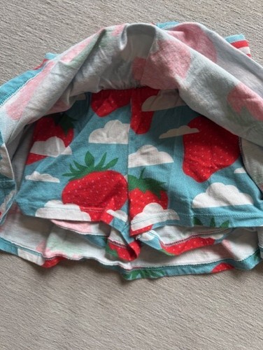 Mini Boden Strawberry Blue Cotton Skort shorts-skirt 5-6 years girls - Picture 5 of 6