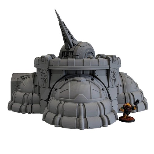 Anvilstorm Cannon - 28mm Space Dwarf Tabletop Scatter Terrain 3D Print - Picture 4 of 8