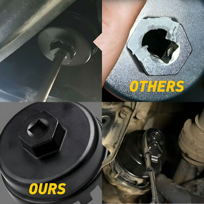 3/8  Drive Oil Filter Cap Wrench Tool For Prius XD tC Camry Avalon