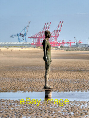 Foto 6x4 Another Place Iron Man und Seaforth Cranes One of Antony Gormle c2017