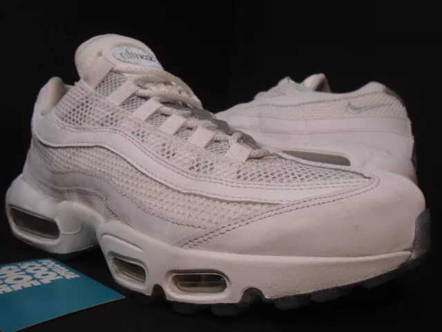 Nike Air Max 95 Essential White Platinum Silver Grey Ice Supreme 90  749766-115 9 | Ebay