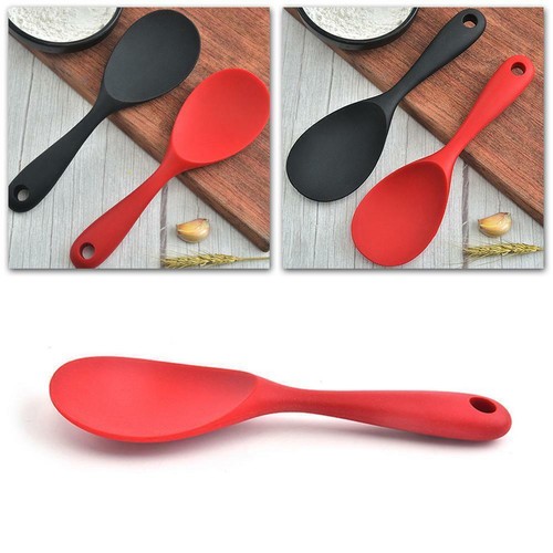 Rice Spoon Food Grade Silicone Heat Resistant Non-stick Tool Kitchen BEST C6E2 - Picture 9 of 13