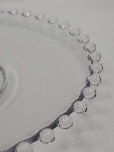 Vintage Imperial Glass Candlewick Saucer Plate Clear 7 1/4" - Picture 6 of 8