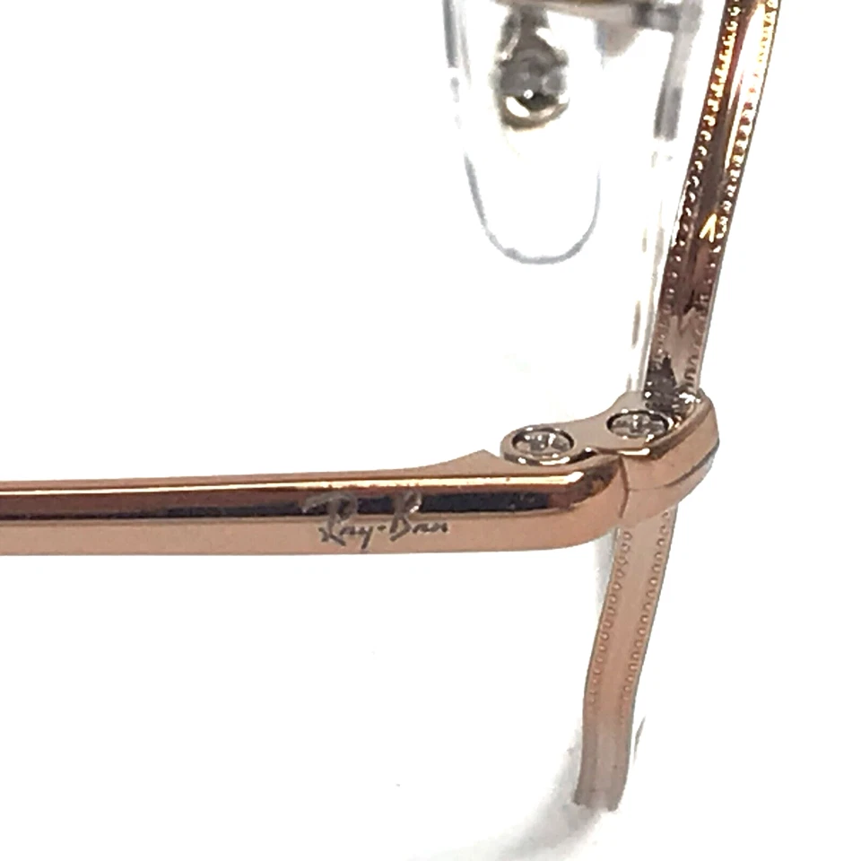 Ray-Ban Eyeglasses Frames RB1972V OCTAGON 2943 Copper Brown Wire Rim 51-19-140 - Image 4 of 4