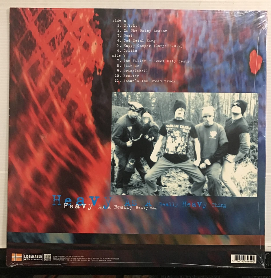 Strapping Young Lad – Heavy As A Really Heavy Thing LP 2022 Listenable [Blue] - Image 4 of 4