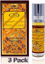 Dehn Al Oud By Al Rehab concentrated Arabian perfume oil 6ml  3 PACK