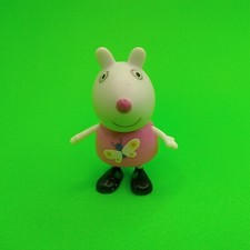 Peppa Pig  Friends Character Figures Replacement Suzy Sheep pink dress