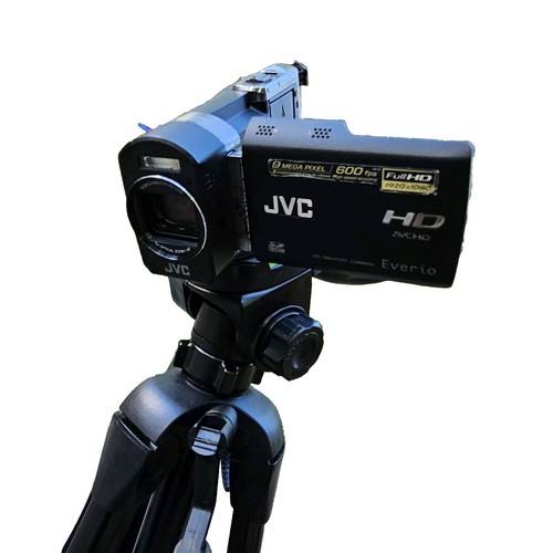 Jvc Everio AVCHd Camcorder Memory Recording Gz-X900U Vivitar Tripod Adjustable