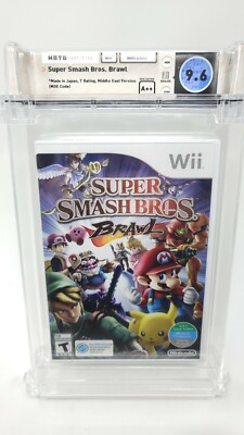 Super Smash Bros Brawl Nintendo Wii WATA 9.6 A++ Graded New Factory Sealed UAE
