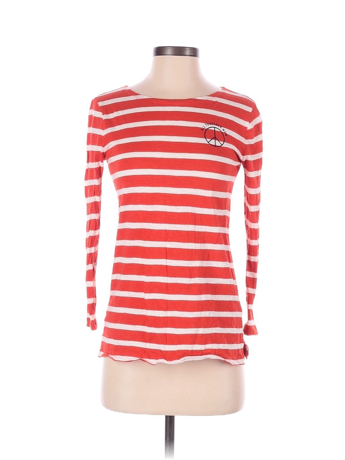 Old Navy Women Red Long Sleeve T-Shirt XS - image 1