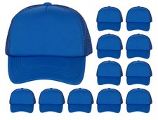 12-Pack Youth Snapback Trucker Hat Foam Mesh Dozen Caps for Kids