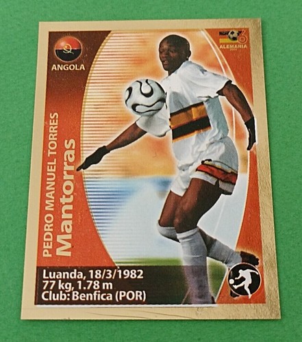 2006 Navarrete Germany World Cup FIFA Action #259 MANTORRAS Angola Team Sticker - 第 1/3 張圖片