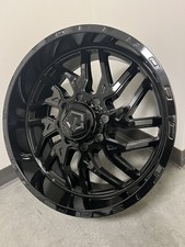 4 20x10 Tis 544rb Ff Gloss Black Off-road Rims8x165 Silverado 2500 Hummer H2