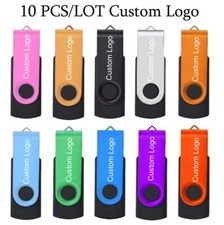 10 pezzi metallo colorato USB flash pen drive memory stick personalizzato il tuo logo miglior regalo