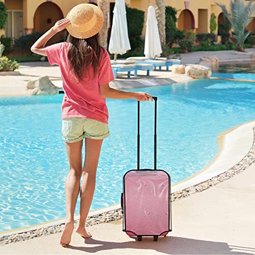 Clear PVC Suitcase Cover Protectors 30 Inch Transparent Travel Luggage 30 inch - Bild 6 von 7