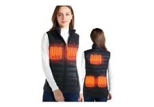 Red Bear Women Lightweight Electric Heated Down Vest With 5000mah Battery Pack