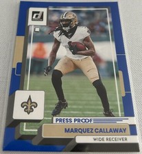 2022 Donruss Football Marquez Callaway New Orleans Saints Press Proof Blue #243