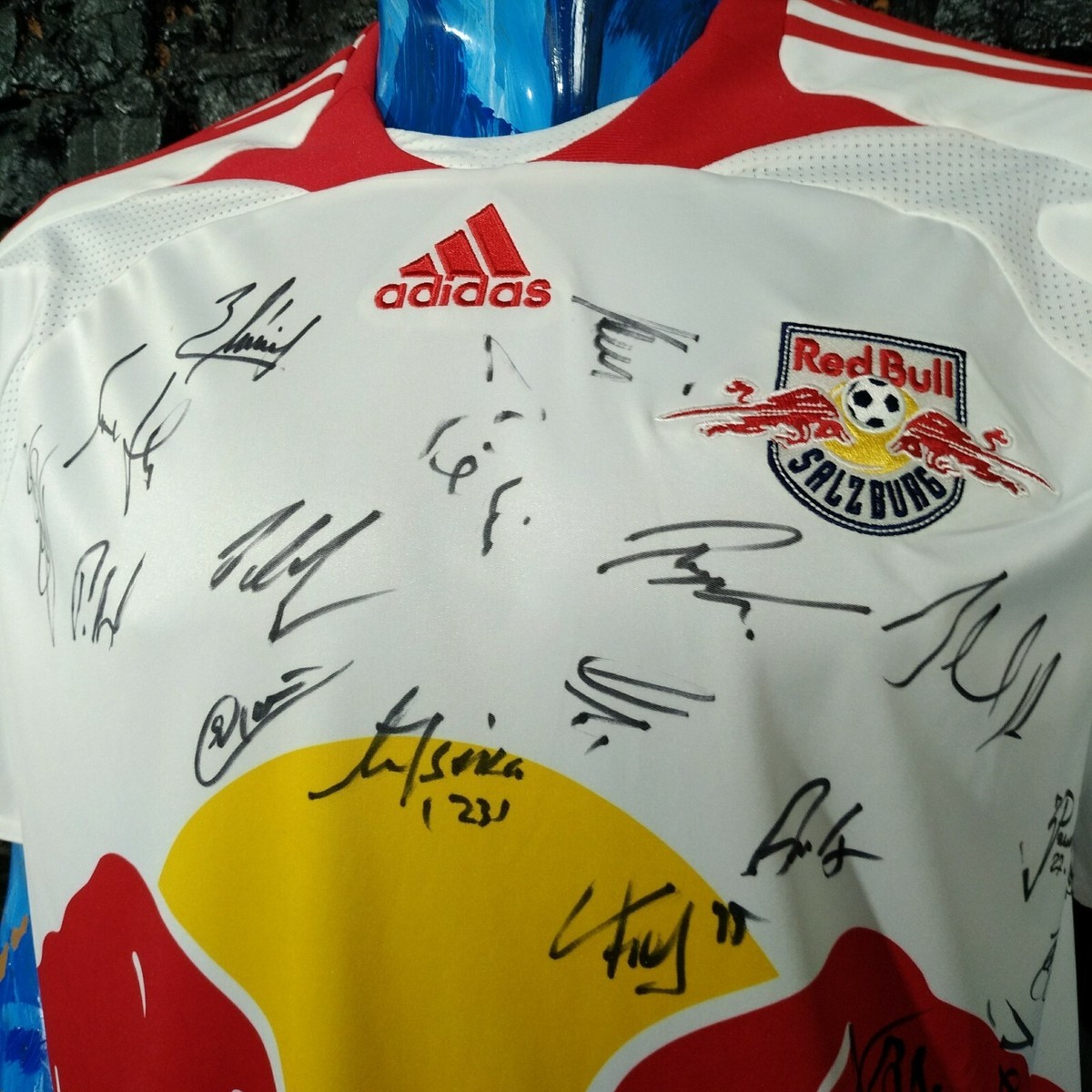 Red Bull Salzburg Jersey Home shirt 2007 - 2009 White Adidas