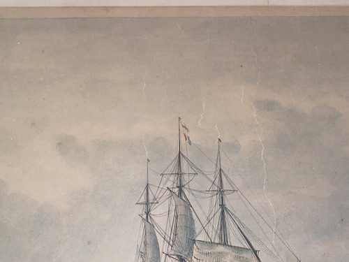 WJ Huggins Druck, handfarbige Aquatinta, Südseewalfischerei 1825 - Bild 10 von 10