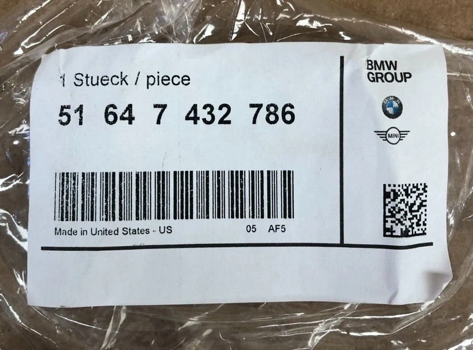 Adaptador de painel de bloqueio dianteiro direito BMW X3 X4 2018 2019 2020 2021 2022 FABRICANTE DE EQUIPAMENTO ORIGINAL - Imagem 3 de 4