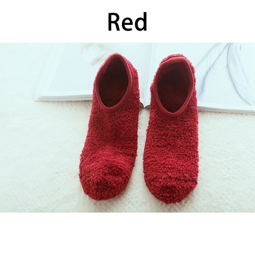 Warm Floor Socks Non-Slip Fleece Slippers Bed Socks Unisex Home Low Cut aus - Picture 6 of 21