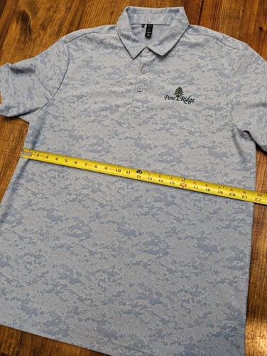 Camisa Polo Adidas Golf Azul Camuflaje Logo Pine Ridge - L - Imagen 6 de 10