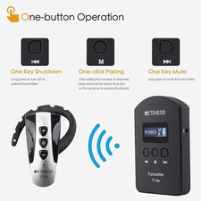 Wireless Bluetooth Microphone System 4 Transmitters 58 Receivers