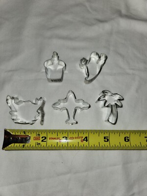 Ghost Plane Cupcake Crab Tree + More Miniature Bite Size Cookie Cutter Fondant