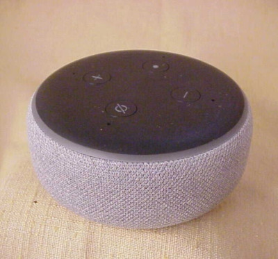 Amazon Echo Dot 3rd Gen Smart Speaker - Heather Gray D9N29T w/ 2 cables ...