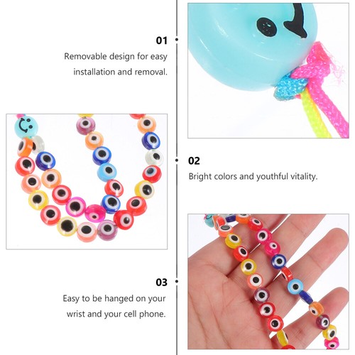 2 szt. Pearl Eyes Mobile Chain Smartphone Wisząca lina Dekoracyjna bransoletka - Zdjęcie 6 z 12