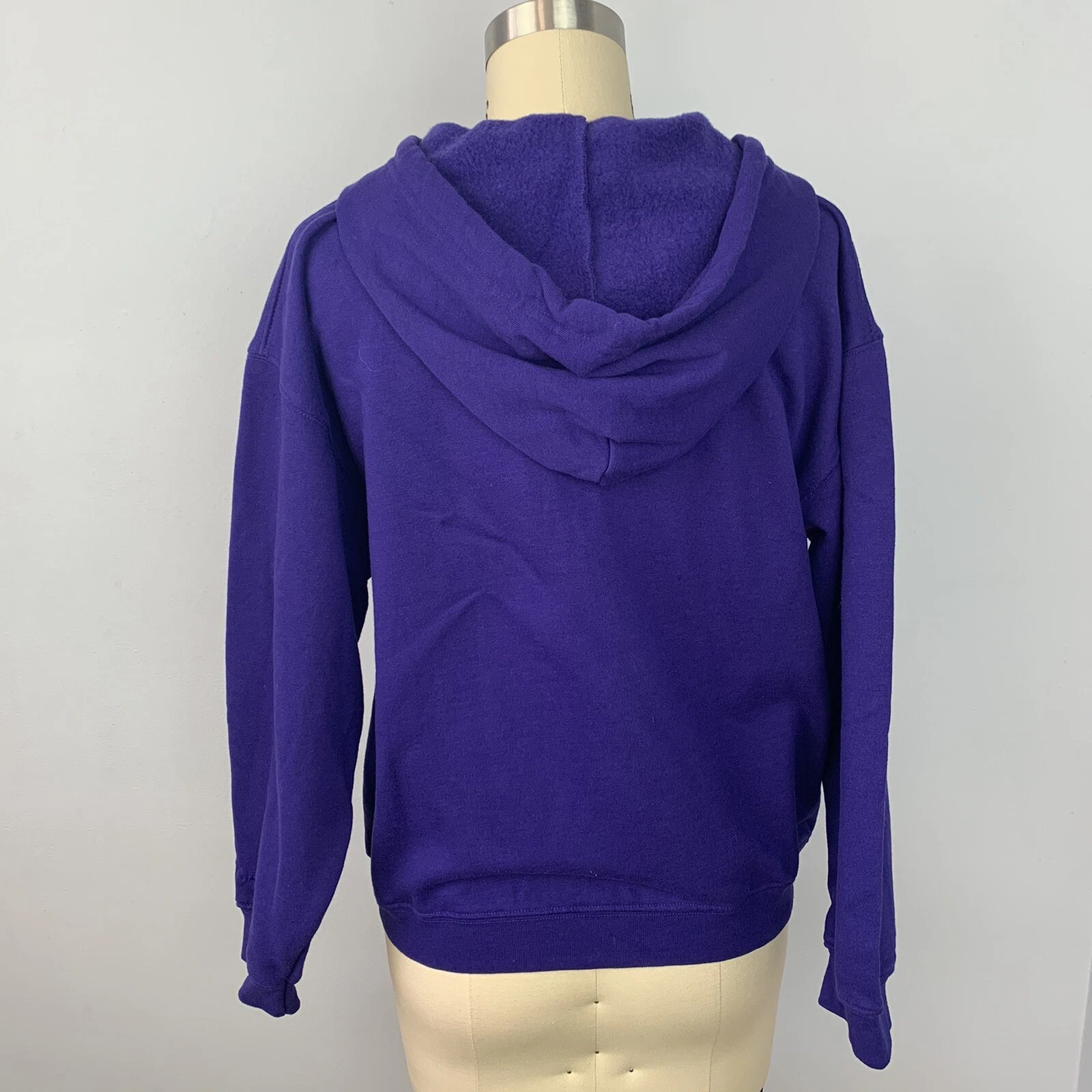 VETEMENTS Felpa con cappuccio Bailey T’s Junior taglia 18 viola zip Newport nuova con etichetta