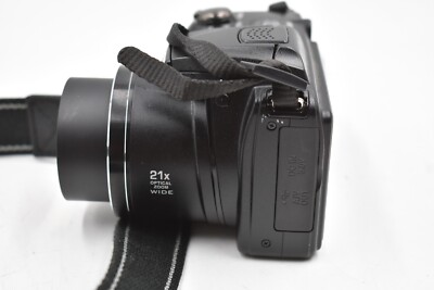 NIKON Coolpix L310 14.1MP Digital Camera 21x Zoom Black AA