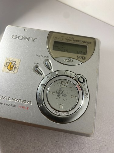 Sony Walkman Portable MiniDisc Player MZ-N510 Type-S With 1 Minidisc - Picture 6 of 11