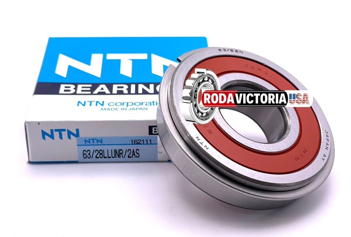 NTN JAPAN 63/28 LLU NR BALL BEARING RUBBER SEALED + SNAP RING