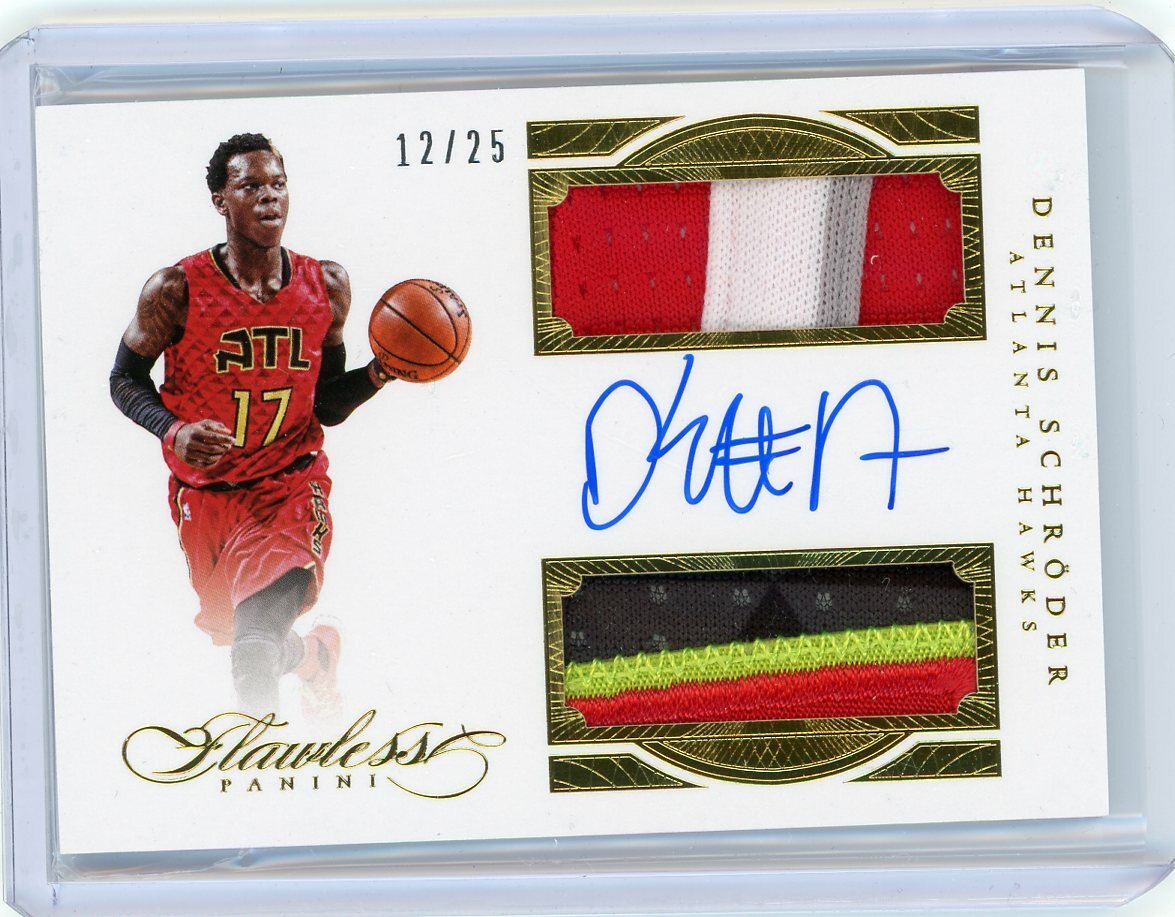 2015-16 Panini Flawless Basketball Dual Patch Auto Gold #DPA