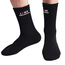 Gifts for Boyfriend I Love My Girlfriend Socks for Boyfriend Gifts Funny Idea...