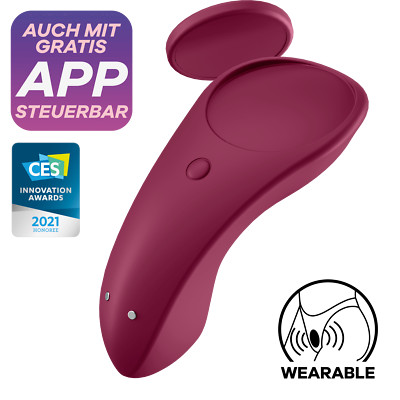 Auflegevibrator Satisfyer 'Sexy Secret Connect App', Slipvibrator + App (8,5 cm)