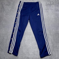Adidas Y2K Originals Adibreak Track Pants Women's XS Blue White Striped Pockets