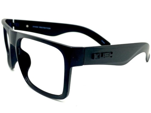 Men's Classic Retro Thick Square Black Lensless Eye Glasses Frame Only NO Lens - Picture 5 of 8