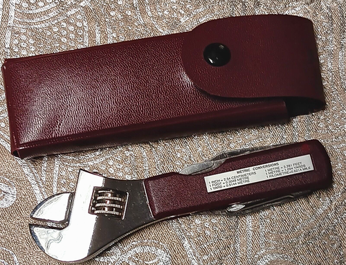 AVON PERSONALIZED 6 FUNCTION TOOL KIT/ADJUSTABLE WRENCH~SCISSORS~KNIFE - Picture 3 of 7