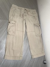 Polo Ralph Lauren Jeans Co. Capri Cargo Pants Hiking Camp Womens Sz 10 Cotton