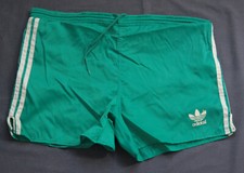 Short Adidas brillant Sprinter nylon brillant soyeux D6 rétro vintage sport g...