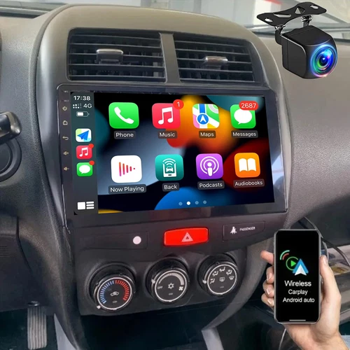 Apple Carplay Car Stereo Radio Android 13 GPS Navi For Mitsubishi ASX 2010-2017 - Picture 1 of 13