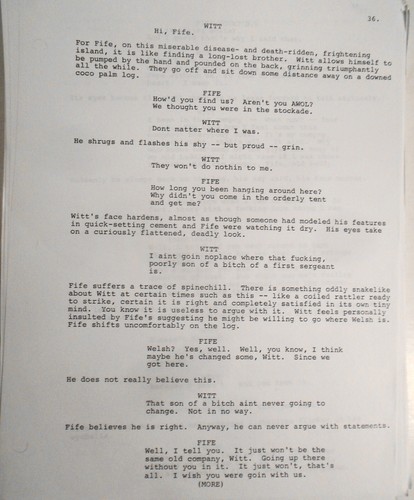 Terrence Malick - Scénario de la ligne rouge mince - Première draft 1989. Très rare - Photo 9 sur 18