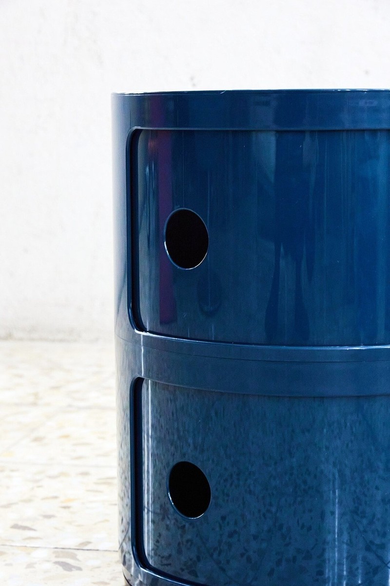 Kartell Componibili Classic 2 Tier Blue - By Anna Castelli Kartell Componibili Classic 2 Tier Blue - By Anna Castelli