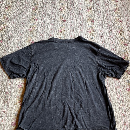 Rebellious One Top Black Logo Small Distressed Cropped - Picture 5 of 8