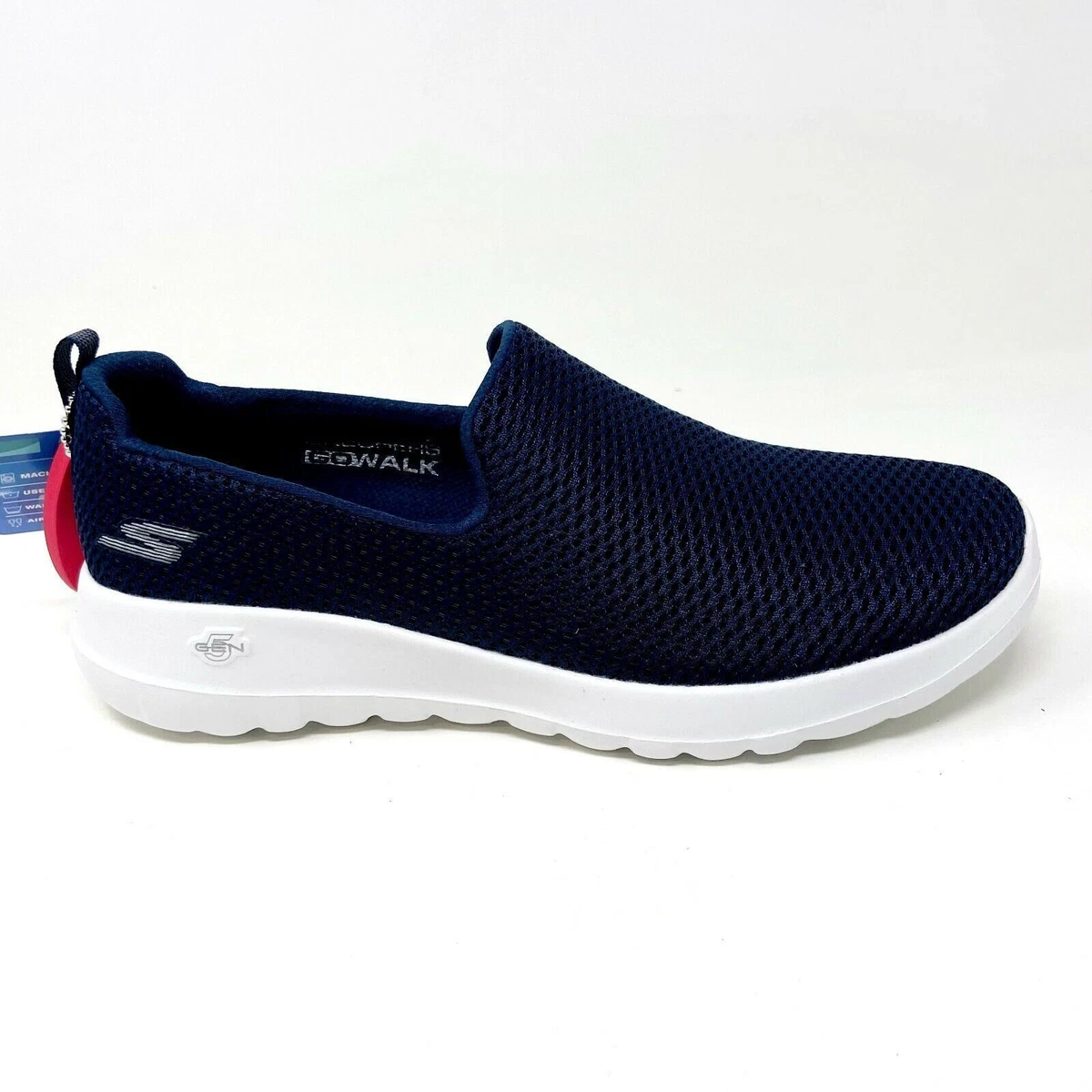 Skechers Go Walk Joy Navy White Womens Casual Slip On Shoes eBay
