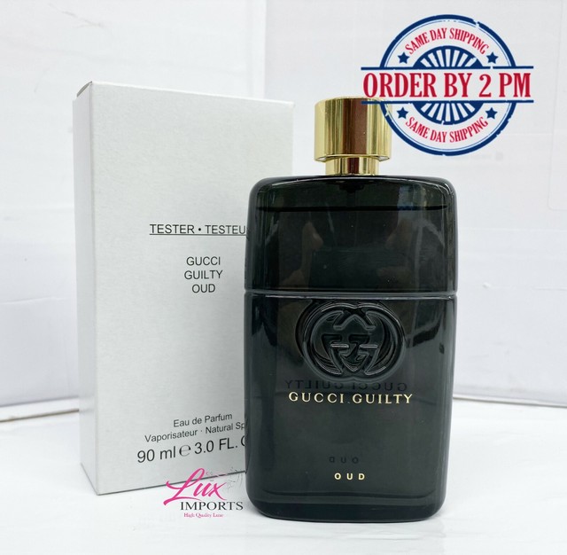 Gucci Guilty Oud by Gucci Eau de Parfum 3.0oz Spray for Men New White